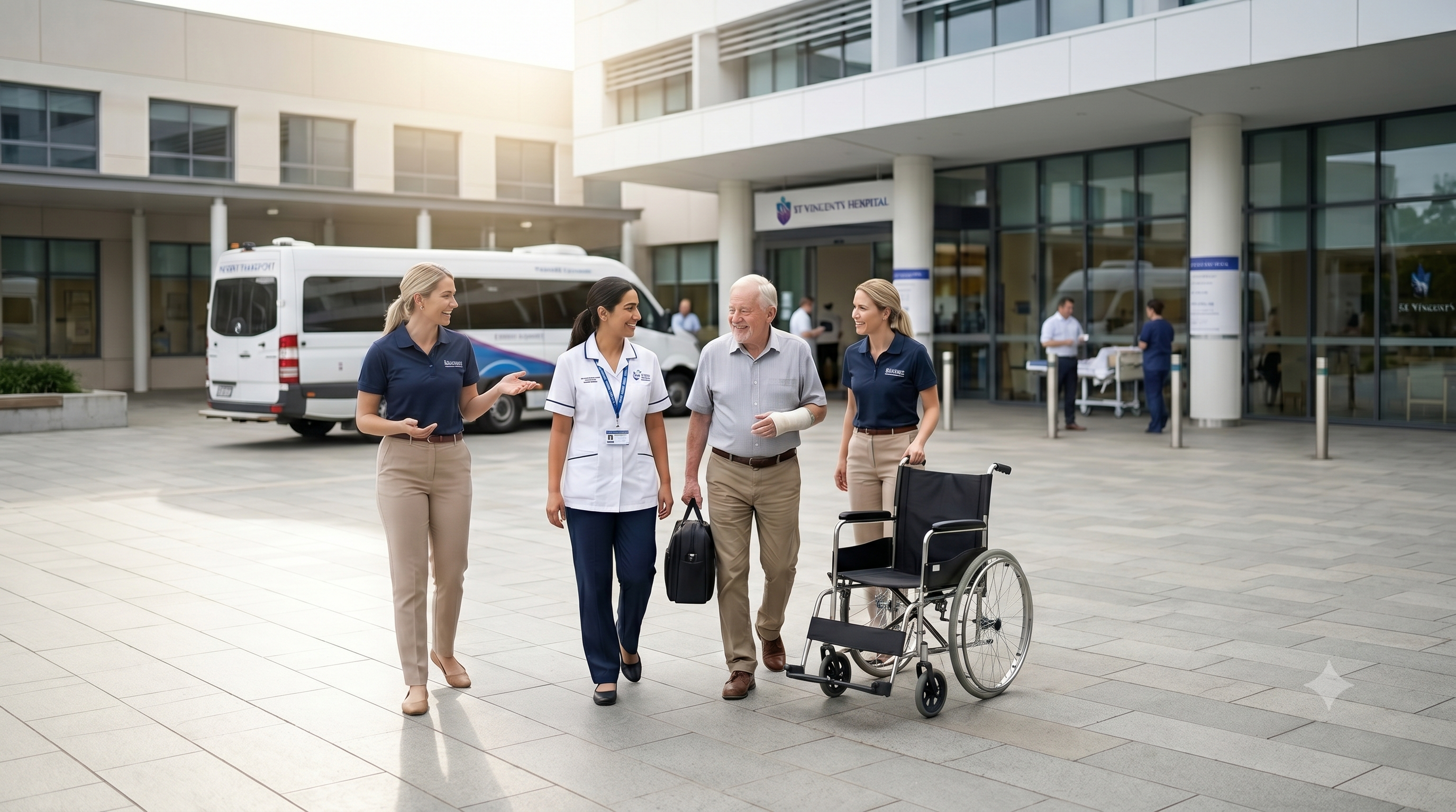 Farrah team supporting a participant leaving hospital for home — click to make a referral